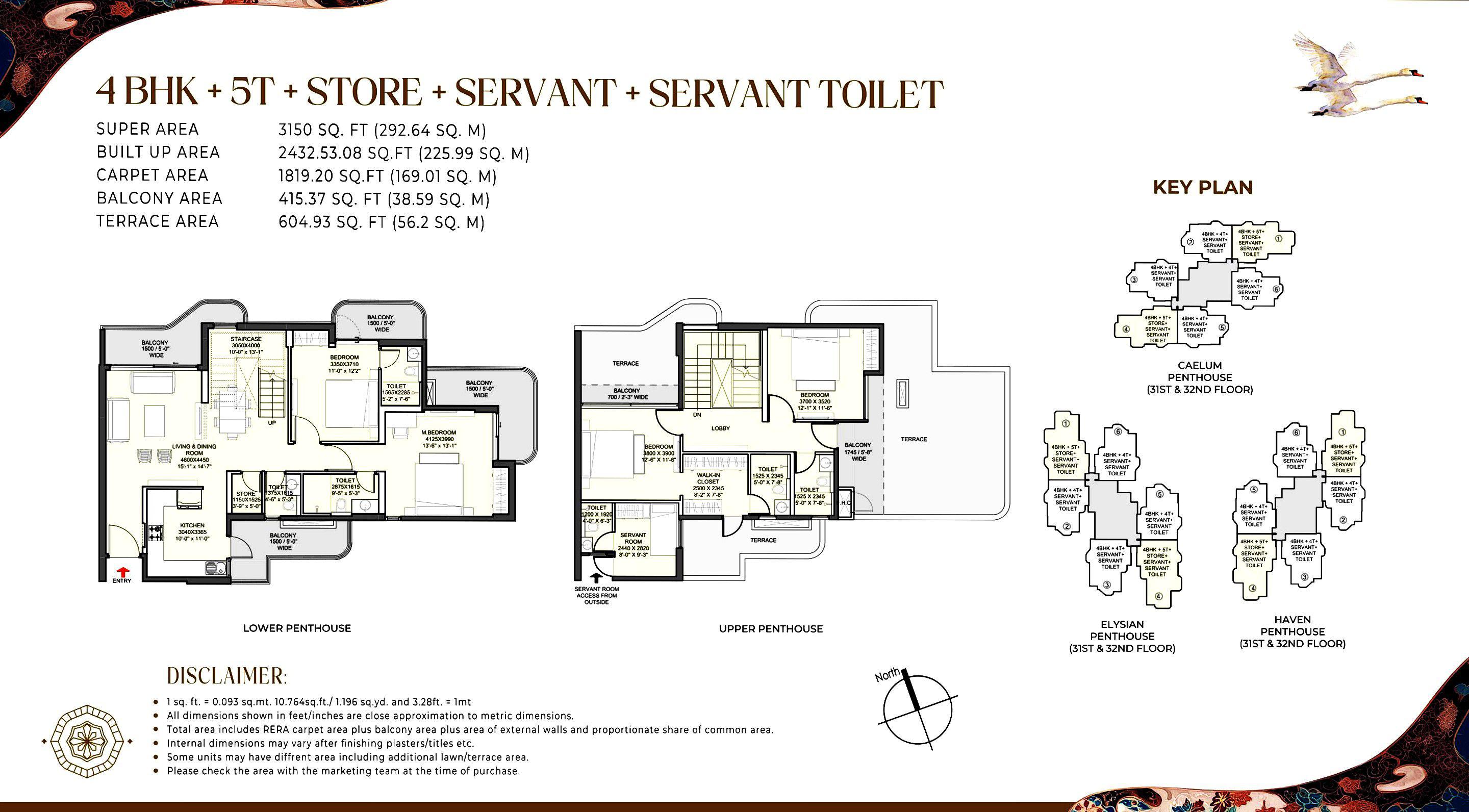 4 BHK Premium Floor Plan