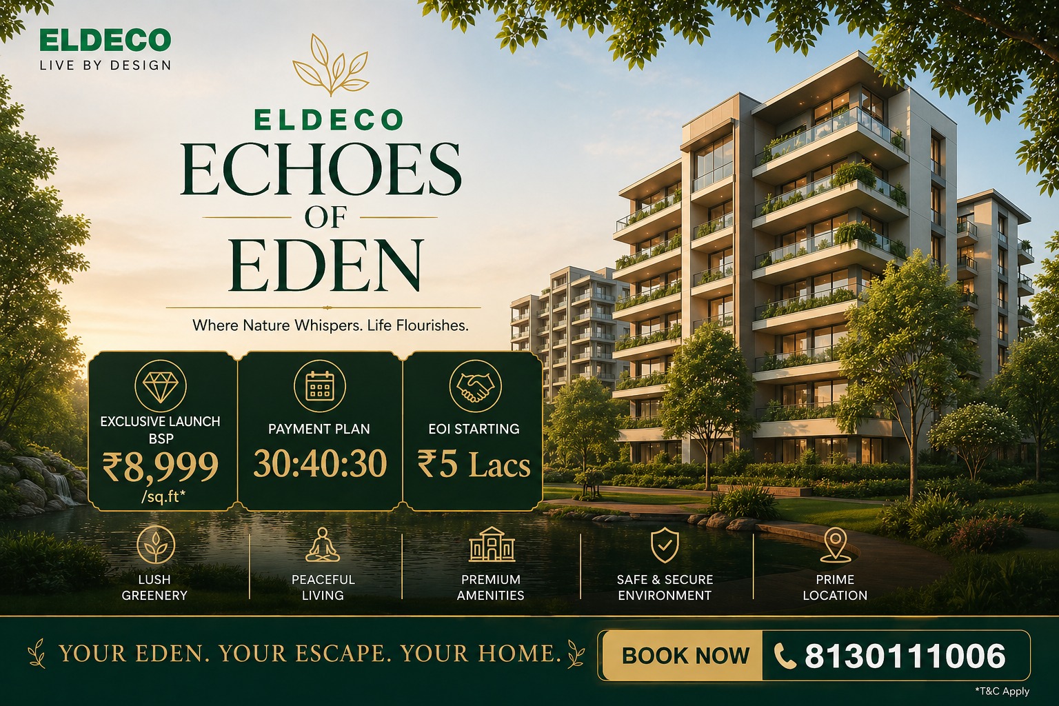Eldeco Echoes of Eden – Exclusive Launch Offer